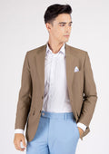 Astor Light Brown Stretch Jacket - SARTORO