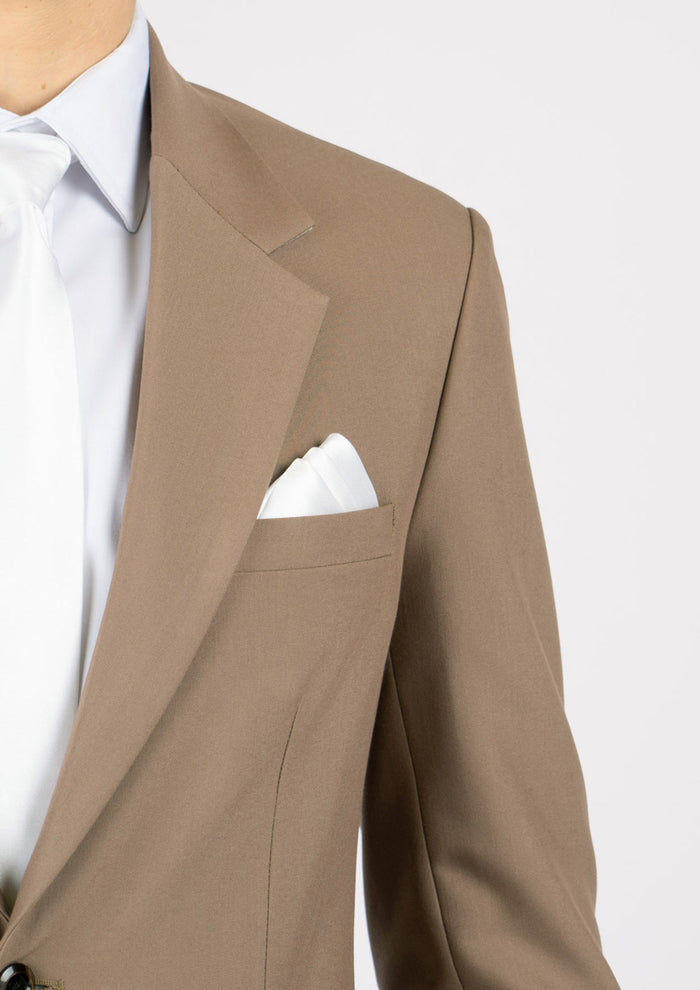 Light Brown Stretch Suit