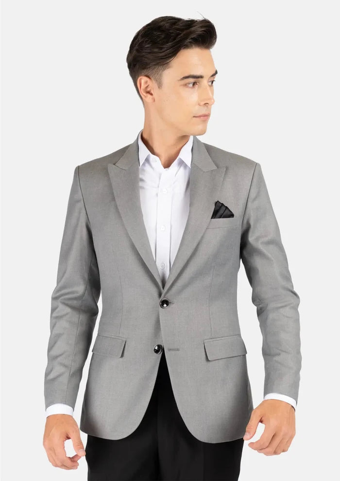 Bryant Light Grey Twill Jacket - SARTORO