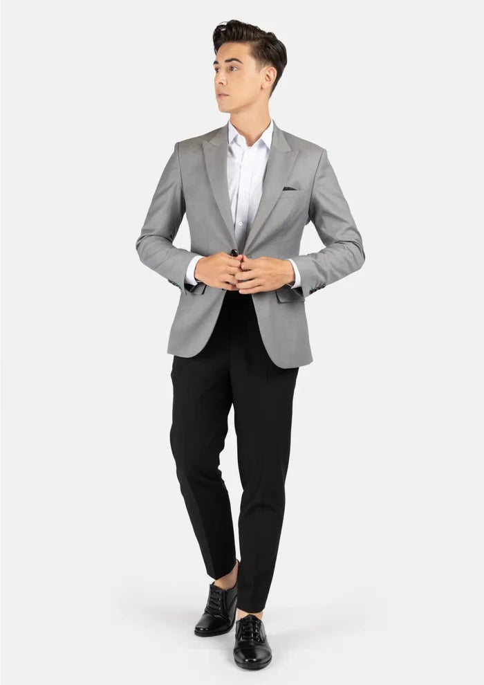 Bryant Light Grey Twill Jacket - SARTORO