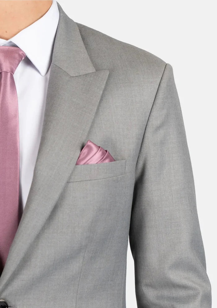 Bryant Light Grey Twill Suit - SARTORO