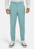 Light Teal Linen Blend Pants - SARTORO