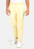 Light Yellow Linen Pants - SARTORO