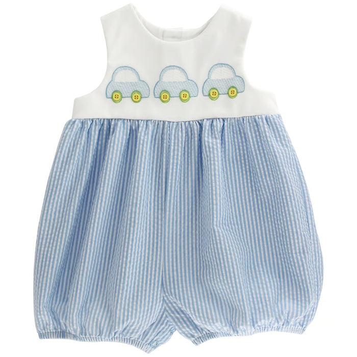 Little Lanes-Blue Seersucker Knit Bubble