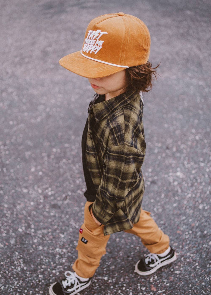 Little Trouble - Two-Tone Flannel Black/Green