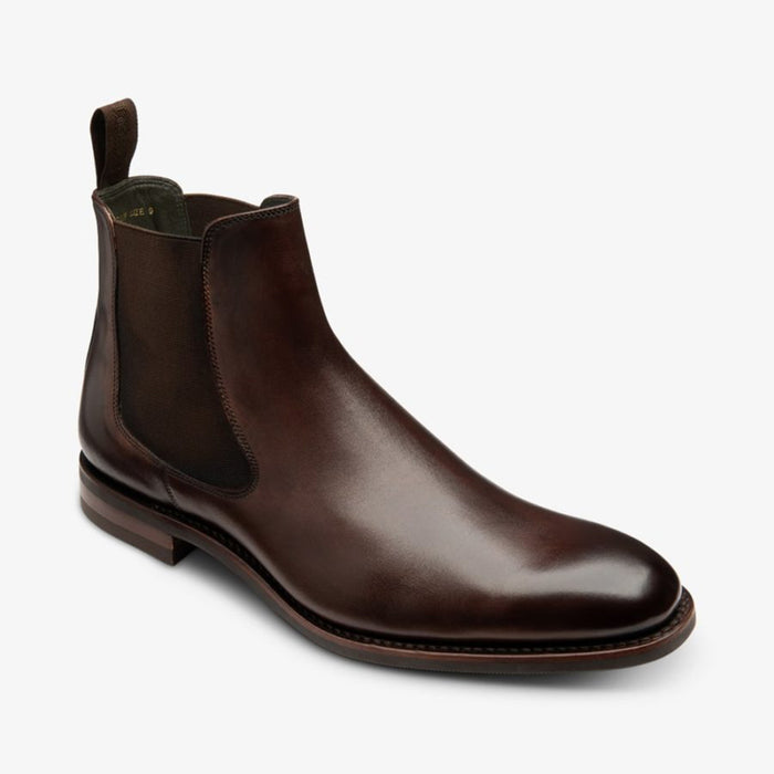 Loake - Wareing Calf Chelsea Boots in Dark Brown - Nigel Clare