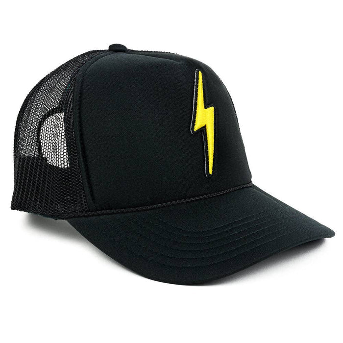 Local Beach Trucker Hat - Lightning Bolt (Black)