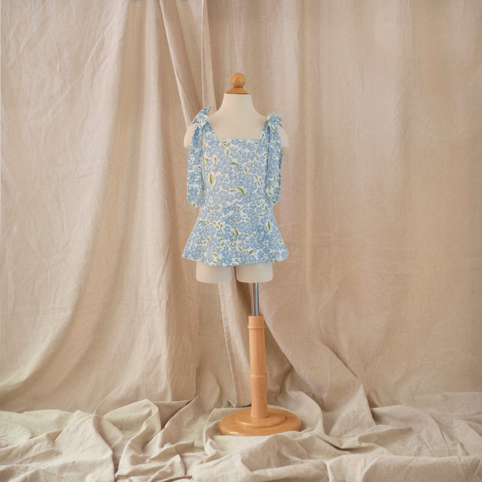 Petit Playa Lola Swim Dress in Hydrangea print, sun-safe UPF50+ swimwear for babies and girls — image 2