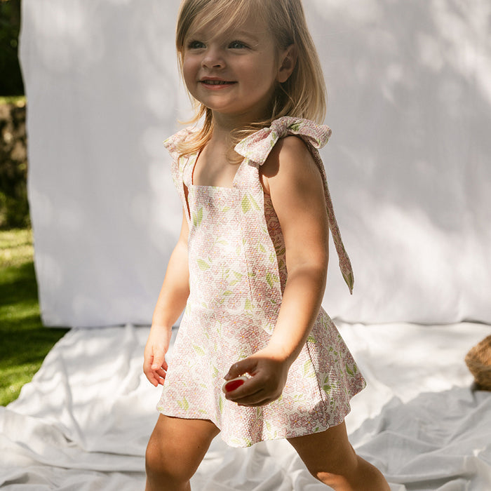 Petit Playa Lola Swim Dress in Peony print, sun-safe UPF50+ swimwear for babies and girls — image 3