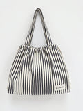 Lou Stripe Tote Bag - Dark Navy