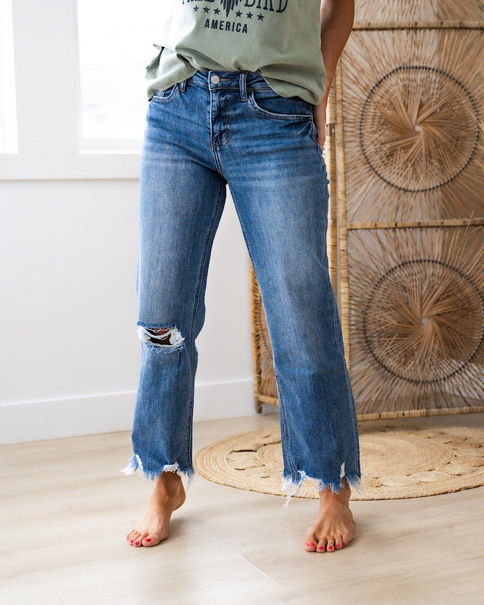 Lovervet Lucy Distressed Dad Jeans Lovervet