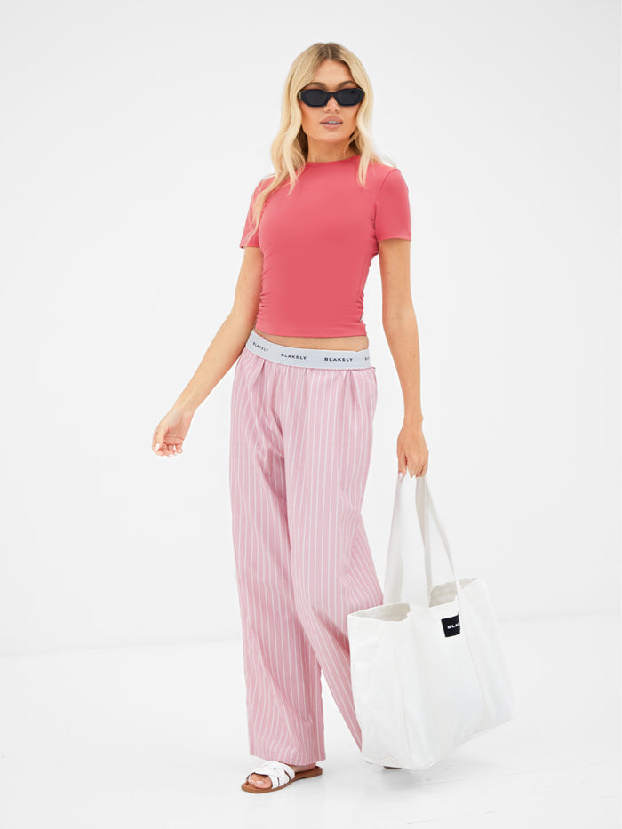 Lucia Baby Tee - Bright Pink