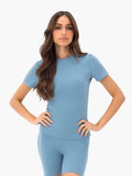 Lucia Baby Tee - Mid Blue