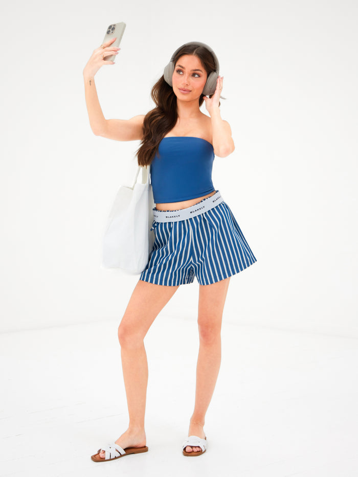 Lucia Bandeau Top - Dark Blue