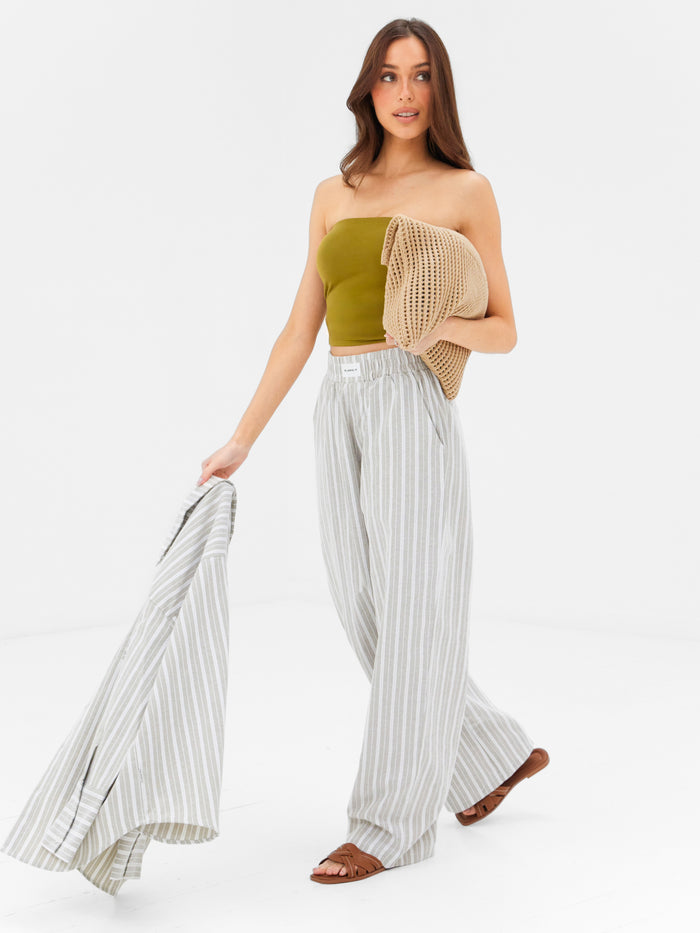 Lucia Bandeau Top - Deep Olive