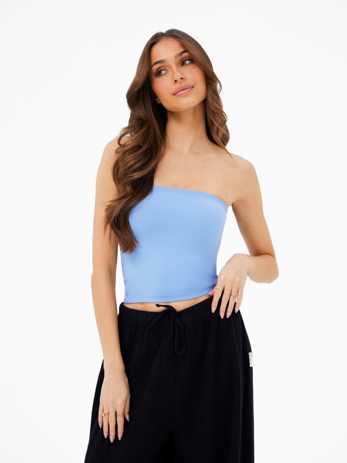 Lucia Bandeau Top - Light Blue