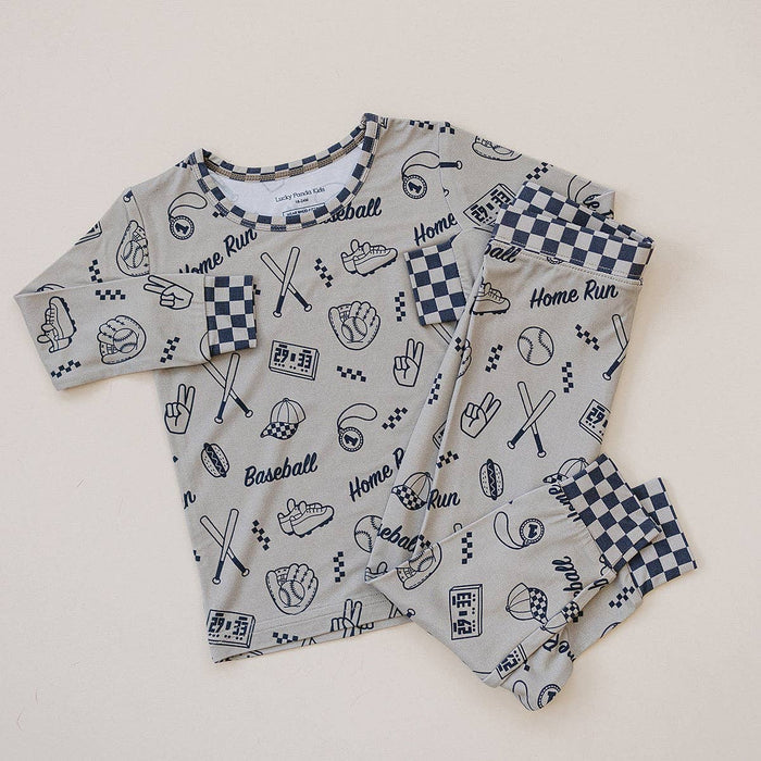 Lucky Panda Kids Bamboo PJs - Home Run