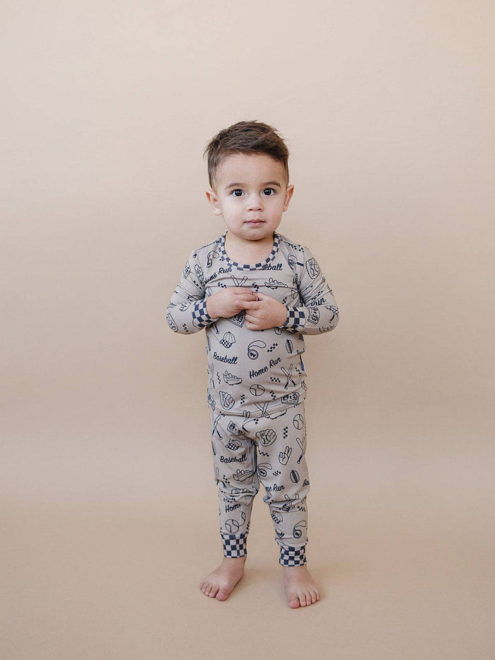 Lucky Panda Kids Bamboo PJs - Home Run