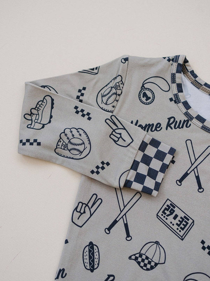 Lucky Panda Kids Bamboo PJs - Home Run