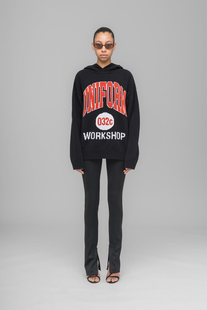 "LUCKY STRIKE" HOODED KNIT - 032c