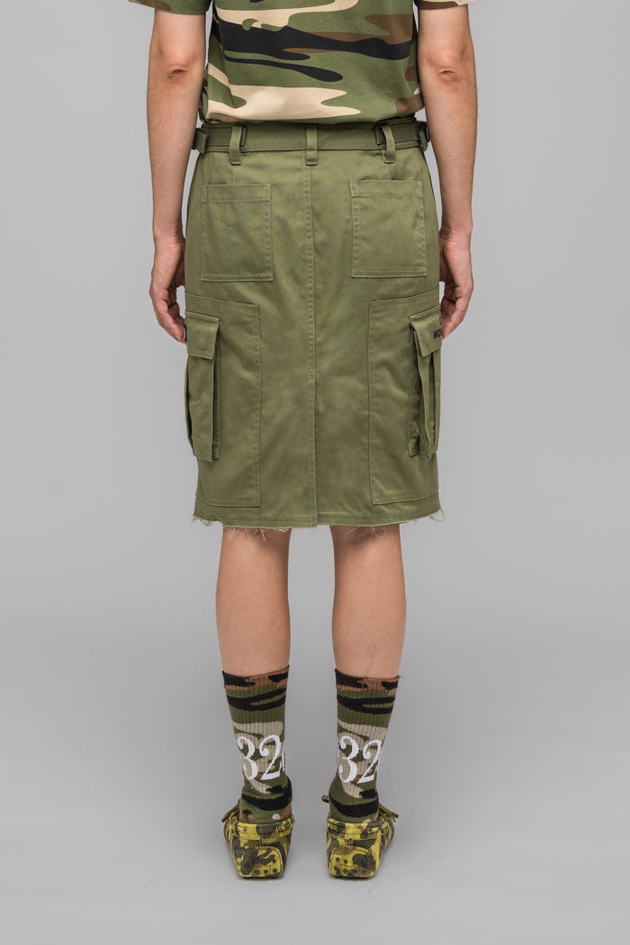"MASKED CHOICE" CARGO SKIRT - 032c