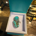 McGinnis Turquoise Ring Size 6.75-7 by GTMW