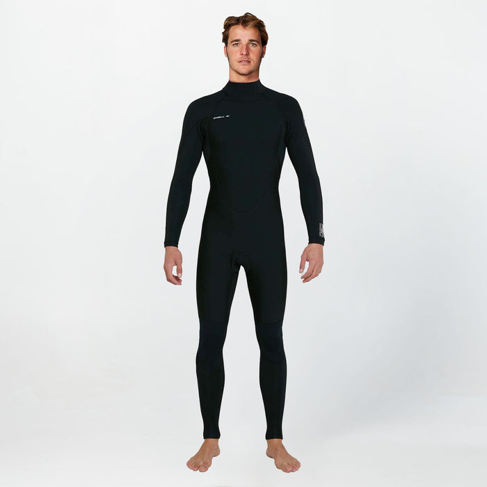 Men's Defender 4/3mm Steamer Back Zip - Black