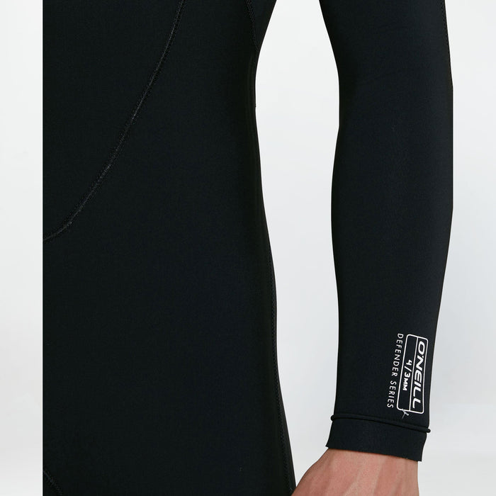 Men's Defender 4/3mm Steamer Back Zip - Black