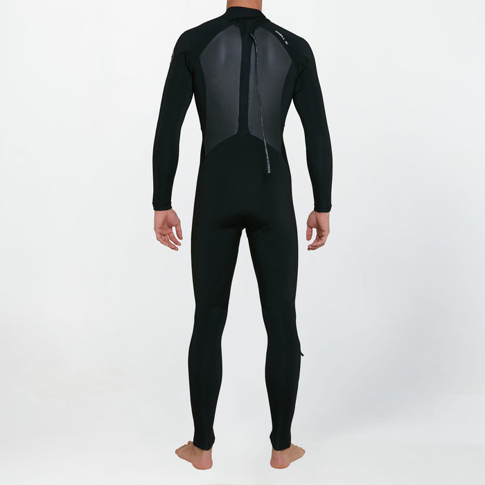 Men's Defender 4/3mm Steamer Back Zip - Black