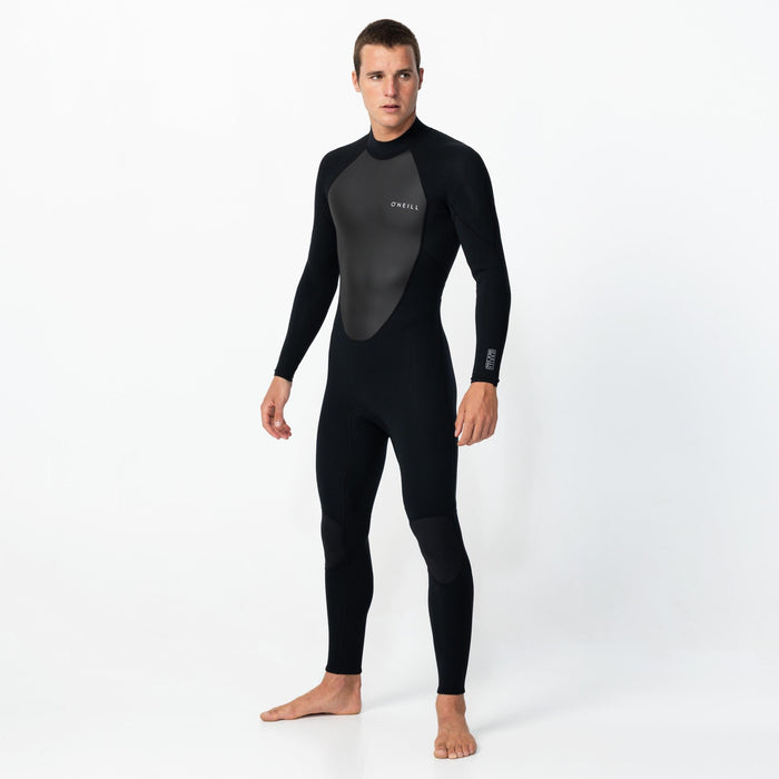 Men's Factor 3/2mm Steamer Back Zip - Black