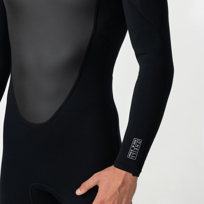 Men's Factor 3/2mm Steamer Back Zip - Black