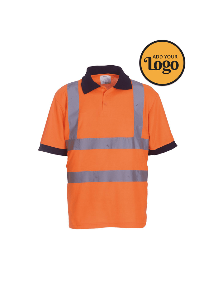 Men's High Vis Short Sleeve Work Polo Shirt