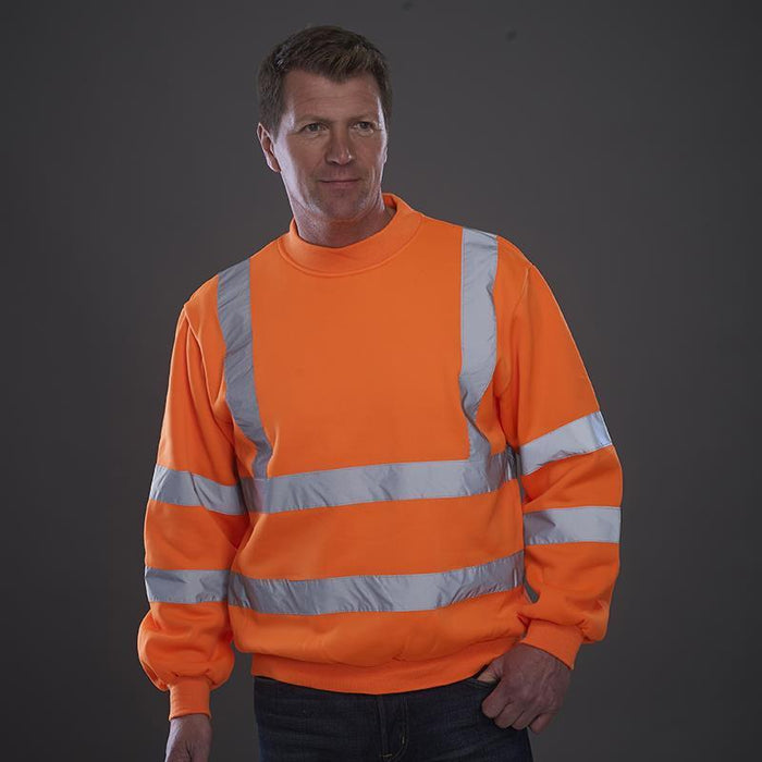 Men's High Vis Work Sweatshirt
