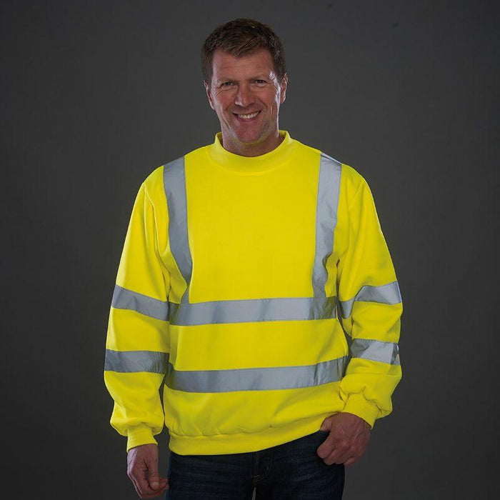 Men's High Vis Work Sweatshirt