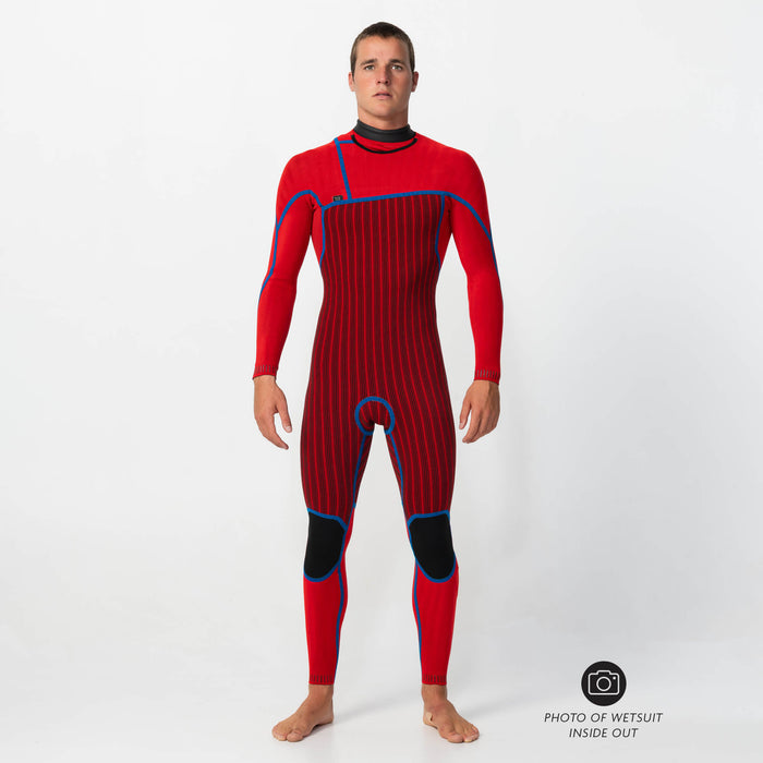Men's HyperFire 3/2mm Steamer Chest Zip - Black