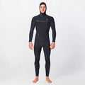 Men's HyperFire X Hooded 5/4mm Steamer Chest Zip - Black