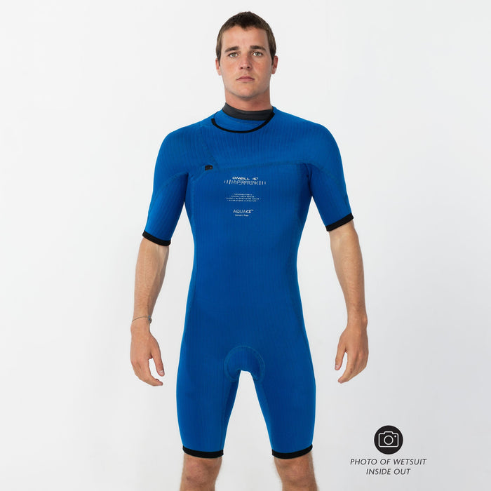 Men's HyperFreak 2mm Short Sleeve Spring Suit Chest Zip - Black