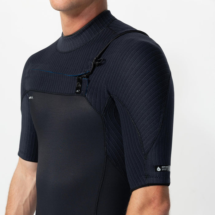 Men's HyperFreak 2mm Short Sleeve Spring Suit Chest Zip - Black