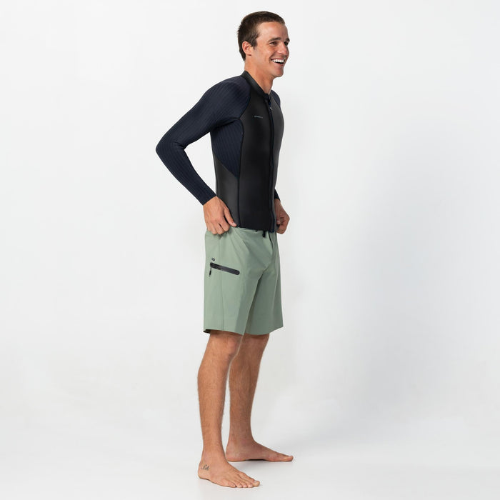 Men's HyperFreak 2mm Wetsuit Jacket Front Zip - Black