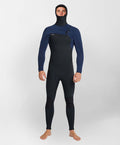 Men's HyperFreak Hooded 5/4+mm Steamer Chest Zip - Black Navy