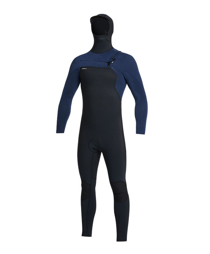 Men's HyperFreak Hooded 5/4+mm Steamer Chest Zip - Black Navy