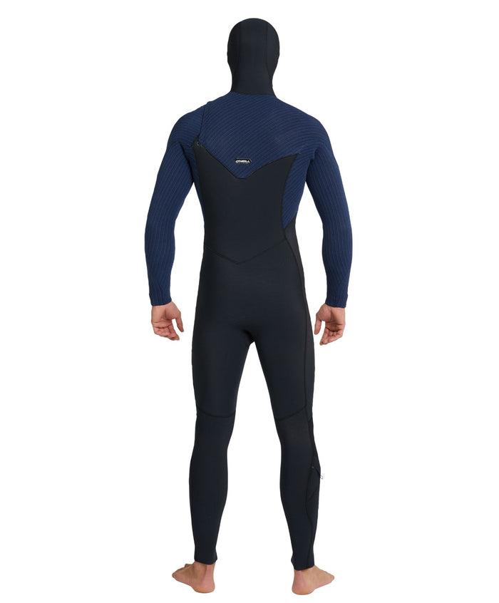 Men's HyperFreak Hooded 5/4+mm Steamer Chest Zip - Black Navy