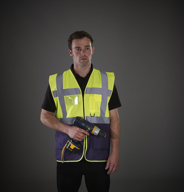 Men's Multi-Functional Executive High Vis Waistcoat