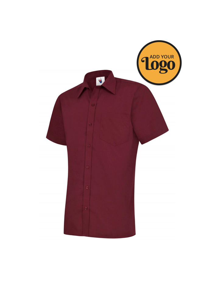 Mens Poplin Half Sleeve Shirt