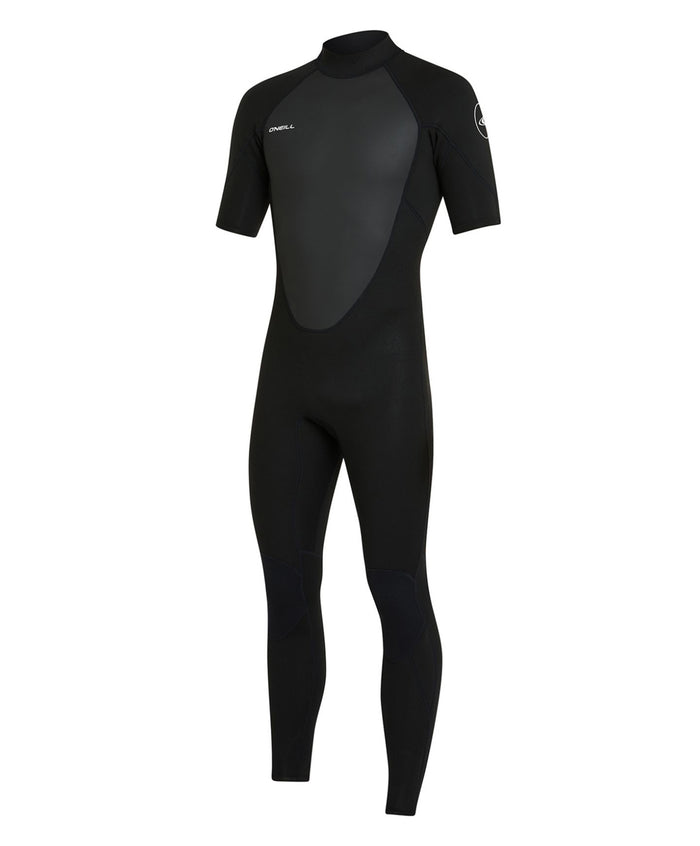 Men's Reactor 2mm Short Arm Steamer Back Zip - Black