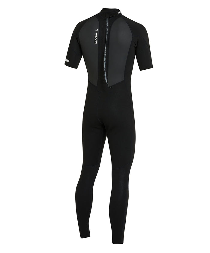 Men's Reactor 2mm Short Arm Steamer Back Zip - Black