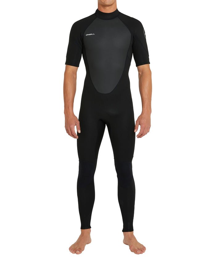 Men's Reactor 2mm Short Arm Steamer Back Zip - Black