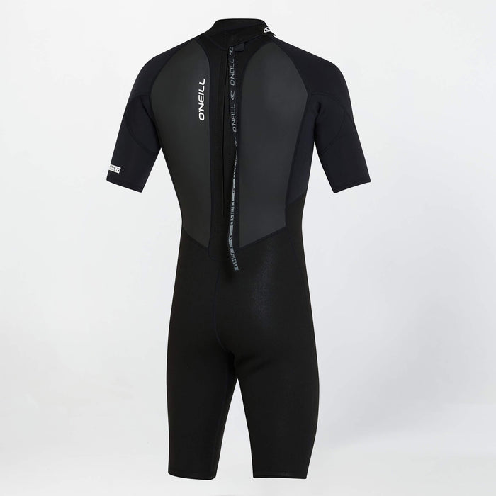 Men's Reactor 2mm Short Sleeve Spring Suit Back Zip - Black