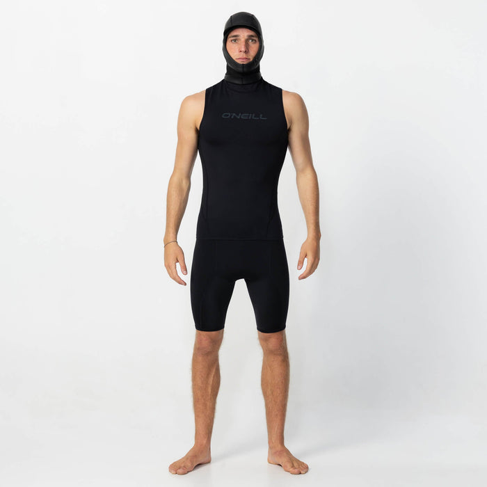 Men's Thermo X Hooded Wetsuit Vest - Black
