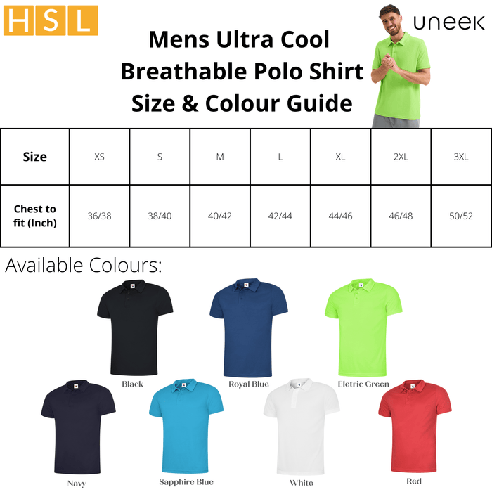 Mens Ultra Cool Breathable Polo Shirt